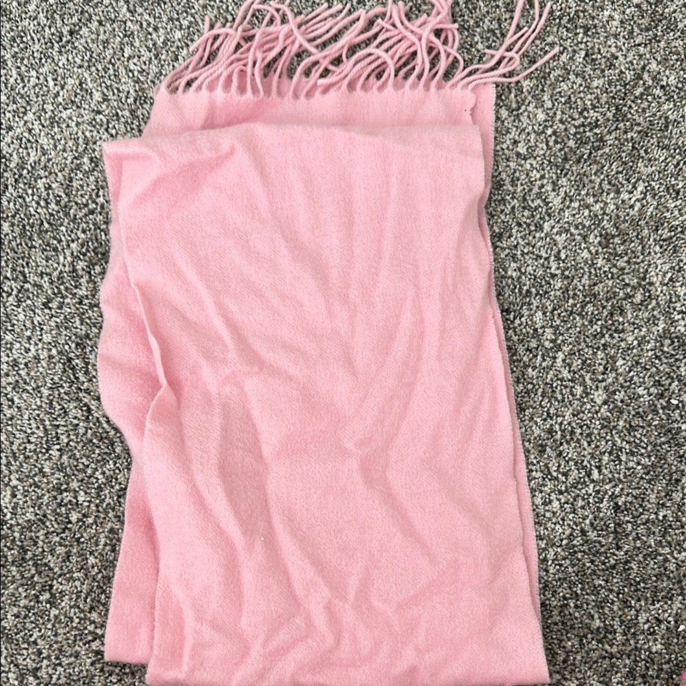 100% Cashmere Soft Pink Scarf